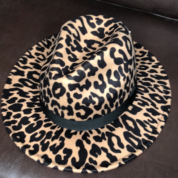 Leopard Print Fedora Hat - Picture 4 of 5